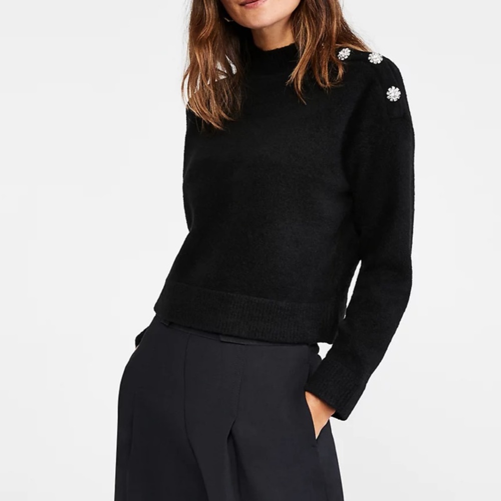 Ann Taylor Jeweled  Sweater